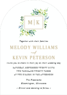 Leafy Flourish Monogram (Shaped Cut) Front