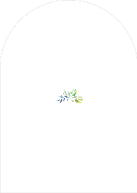 Leafy Flourish Monogram (Shaped Cut) Back