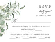 Light Eucalyptus RSVP Front