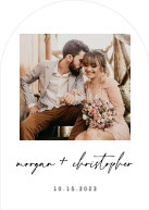 Modern Script (Shaped Cut) Back