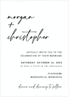 Modern Script (Shaped Cut) Front