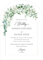 Arched Greenery (Shaped Cut) Front