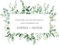 Arched Greenery RSVP Back