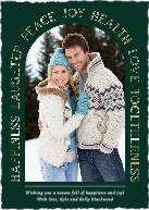 Arched Greetings (Shaped Cut) Front