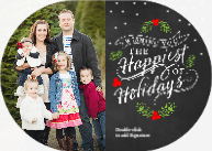 Happiest of Holidays (Shaped Cut) Front