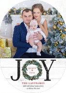 JOY Painted Wreath (Shaped Cut) Front