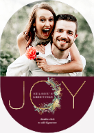 Joy with Gold Trim (Shaped Cut) Front