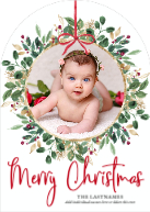 Leaf Wreath Ornament (Shaped Cut) Front