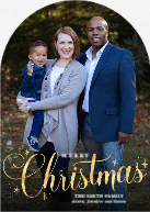 Christmas with Snowflakes (Shaped Cut) Front