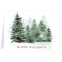 Gold Tipped Fir Trees, Fold (7x5) Back | Front