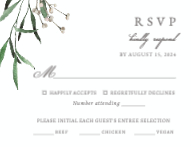 Leaf Branches RSVP Front