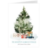Watercolor Christmas Tree (5x7) Back | Front