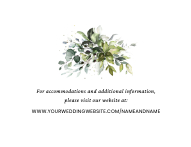 Lush Greenery (Modern) Reception Enclosure Back