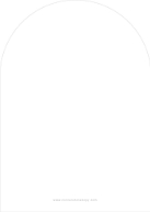 Arched Christmas Trim (Shaped Cut) Back