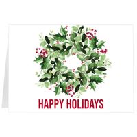 Festive Wreath, Fold (7x5) Back | Front