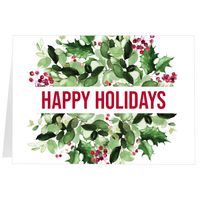 Festive Wreath, Fold (7x5) Back | Front
