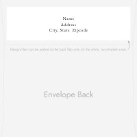 Classic Typography (Back Flap Printing) Back