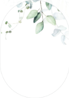 Peeking Eucalyptus (Shaped Cut) Back