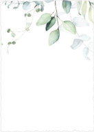 Peeking Eucalyptus (Shaped Cut) Back