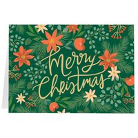 Wintergreen Floral, Fold (7x5) Back | Front