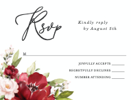 Vibrant Floral RSVP Front