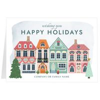 Holiday Scene, Fold (7x5) Back | Front