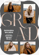Sophisticated Grad (Shaped Cut) Front