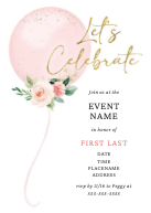 Floral Balloon Front