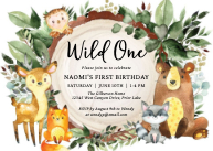 Woodland Animals Party Front