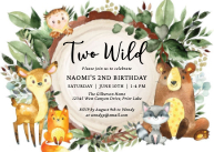 Woodland Animals Party Front