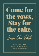 Vows and Cake Front