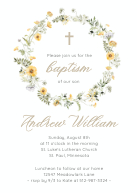 Delicate Floral Wreath Front