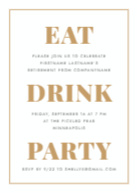 EAT DRINK PARTY (Retirement) Front