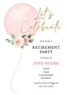 Floral Balloon (Retirement) Front