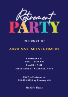 Colorful Party (Retirement) Front
