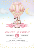 Air Balloon Birthday Front