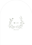 Verdant Monogram (Shaped Cut) Back