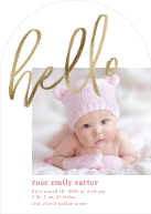 Shining Hello (Shaped Cut) Front