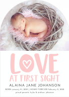 LOVE at first sight (Shaped Cut) Front