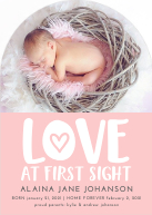 LOVE at first sight (Shaped Cut) Front