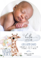 Little One, Giraffe (Shaped Cut) Front