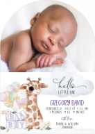 Little One, Giraffe (Shaped Cut) Front