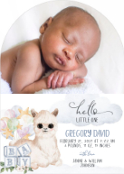 Little One, Llama (Shaped Cut) Front