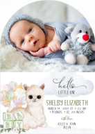 Little One, Llama (Shaped Cut) Front