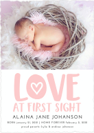 LOVE at first sight (Shaped Cut) Front