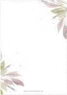 Soft Foliage (Shaped Cut) Back