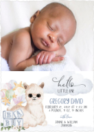 Little One, Llama (Shaped Cut) Front