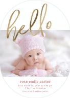 Shining Hello (Shaped Cut) Front