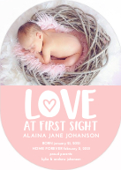 LOVE at first sight (Shaped Cut) Front