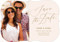Handwritten Script (Shaped Cut) Front